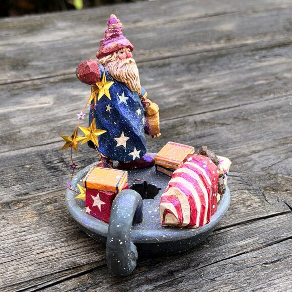 Pam Schifferl Midwest Cannon Falls Sandman Enchanted Winter's Eve Candle Holder - Picture 4 of 10